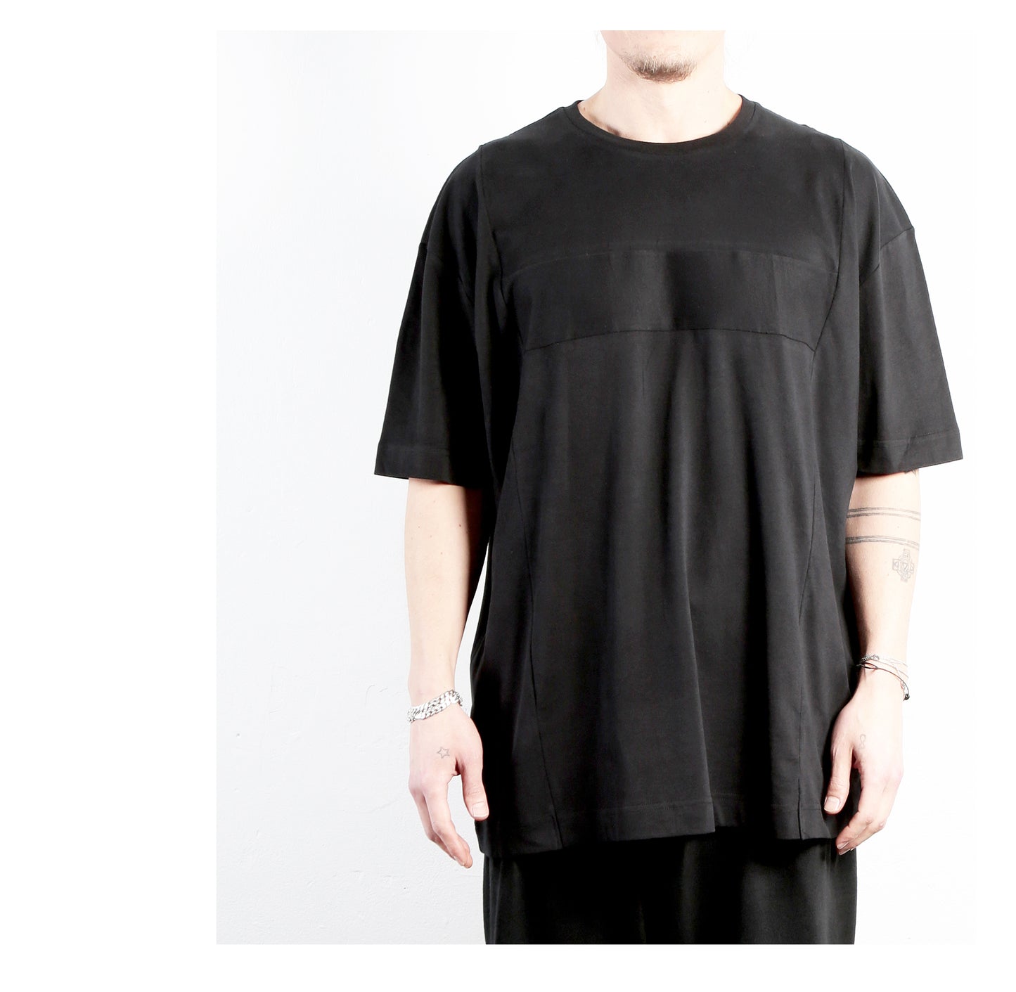 T-Shirt fab.mix 15-0001 man black