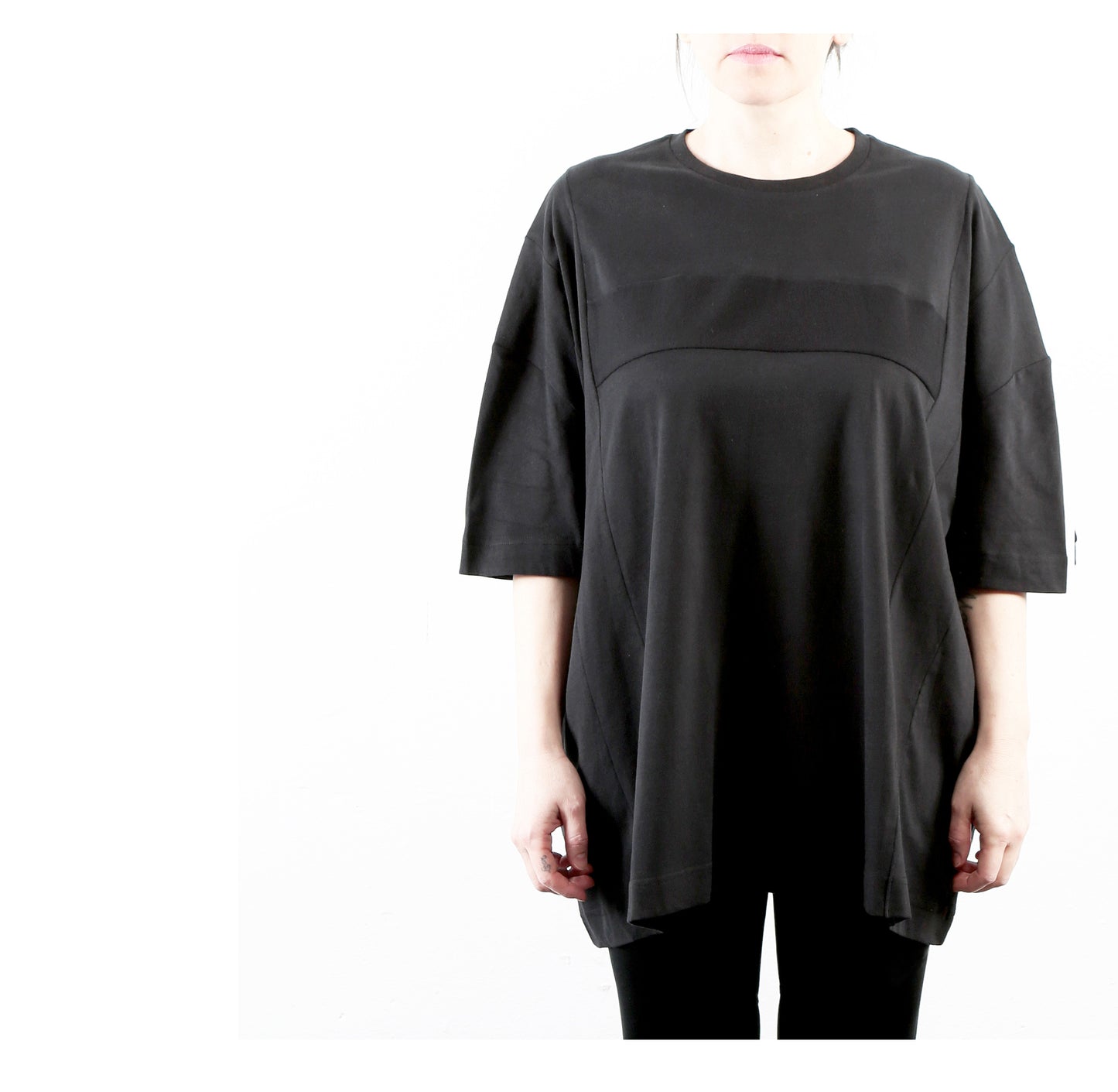 Tunic T-Shirt 15-0003 woman black