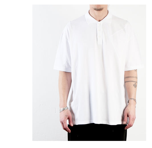 Wide T Polo 15-1002 man white