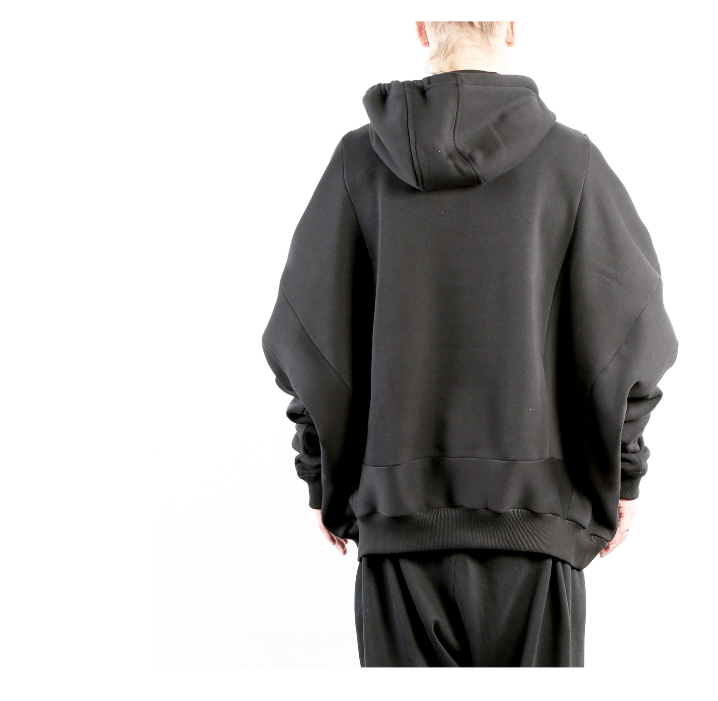 Super Wide Hoodie 15-2001 man black