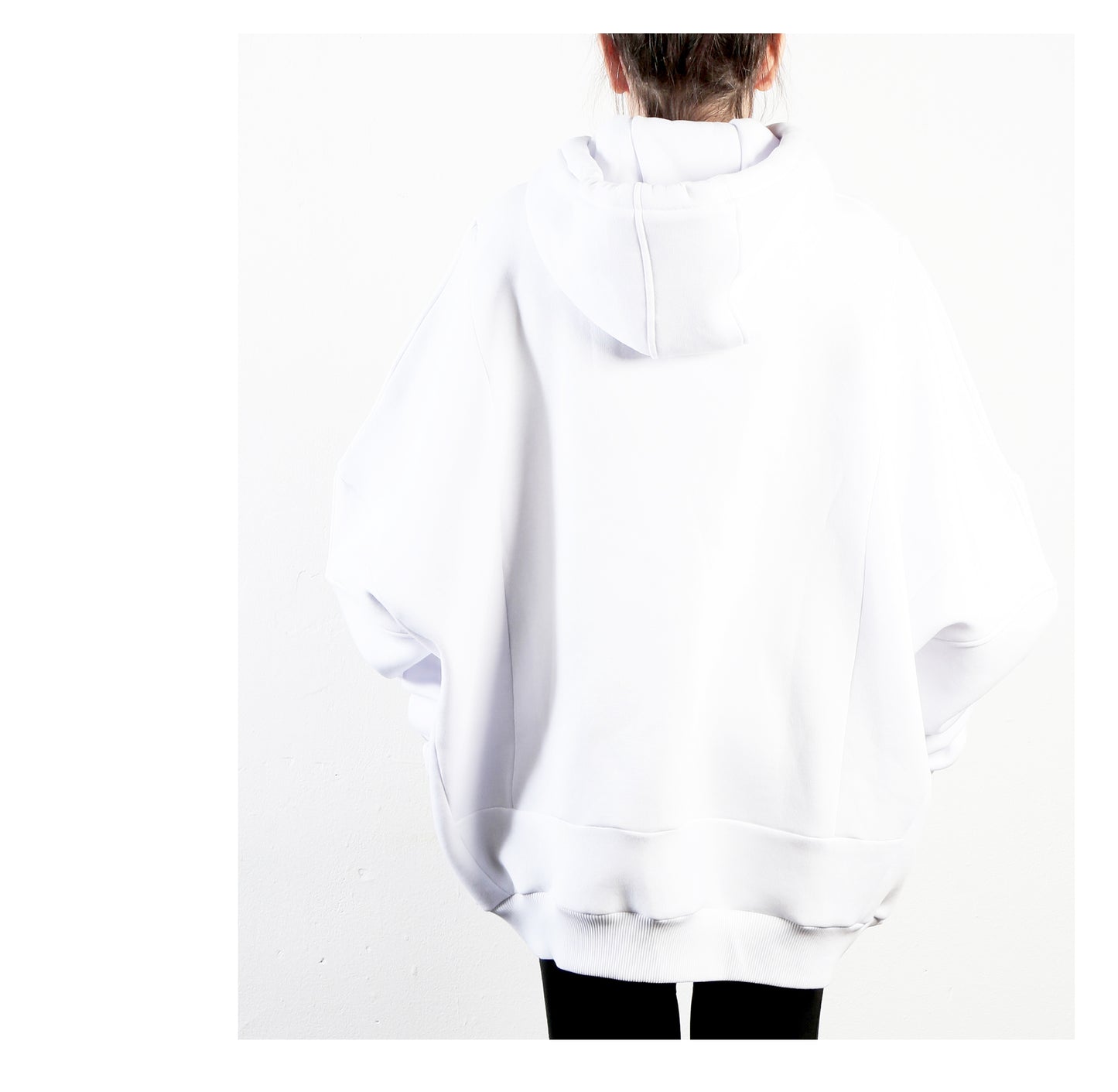 Super Wide Hoodie 15-2001 woman white