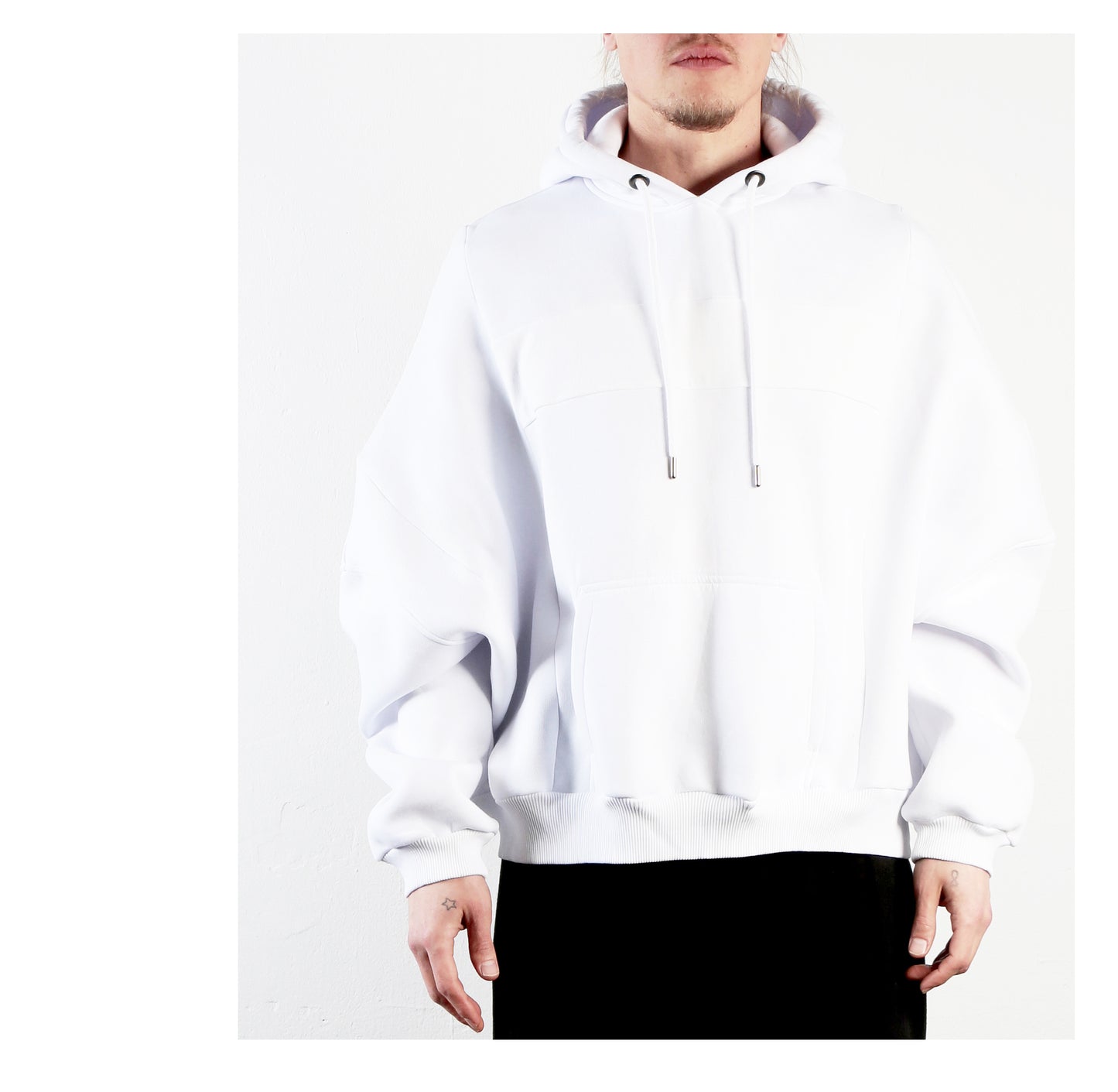 Wide Hoodie 15-2002 man white