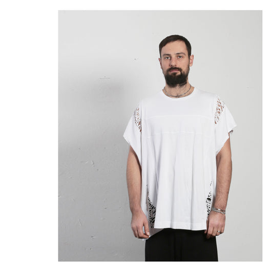 T-Shirt fab.mix 15-0001 man white