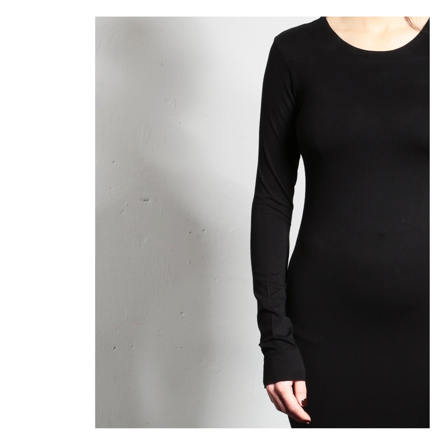 Longsleeve Tubedress 16-0007  woman black
