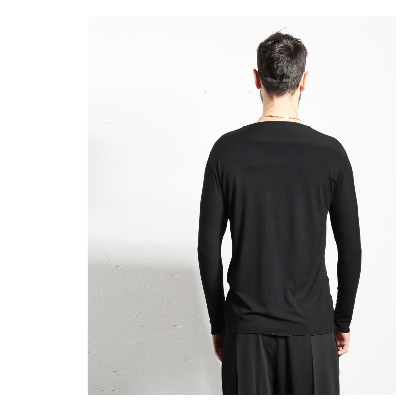 Longsleeve T - shirt 16-0003  man black