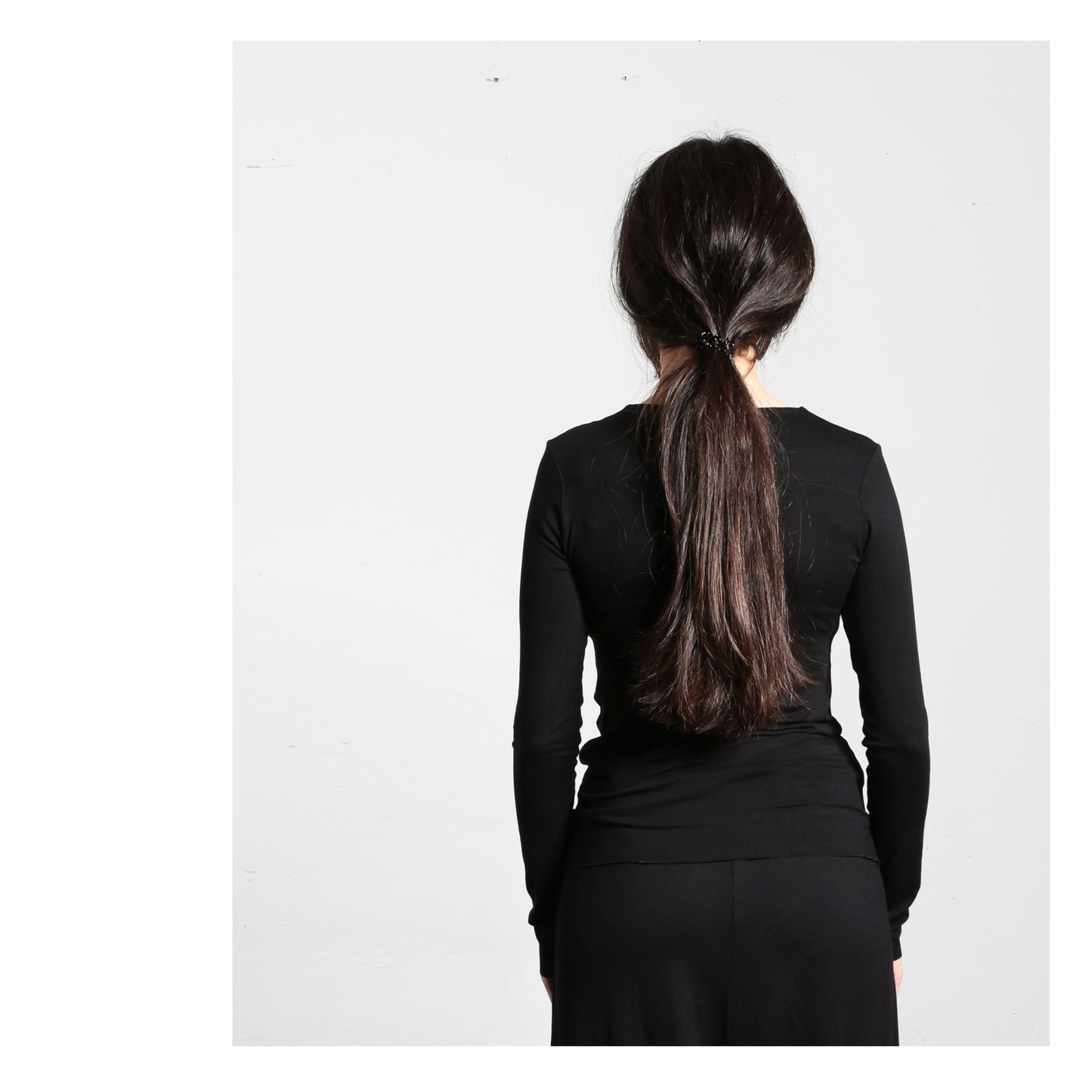 Longsleeve T - shirt 16-0008  woman black