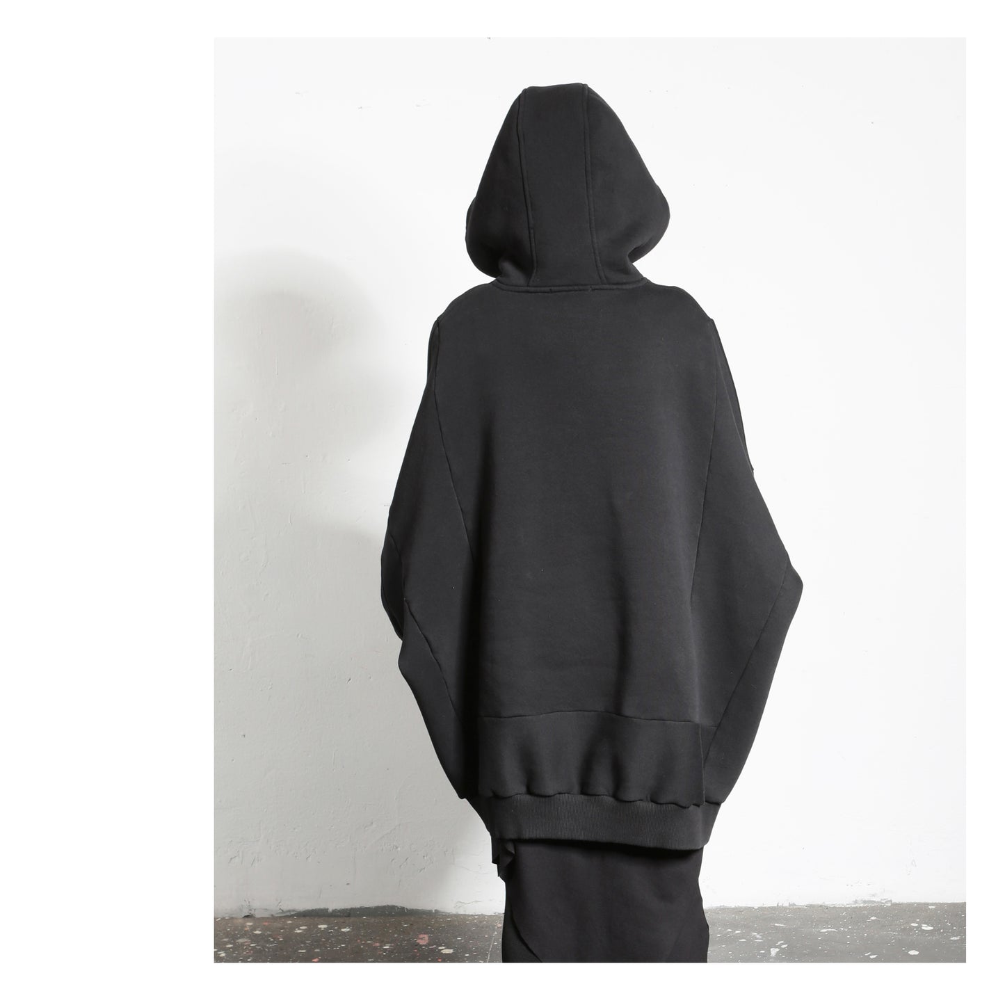 Super Wide Hoodie 15-2001 woman black