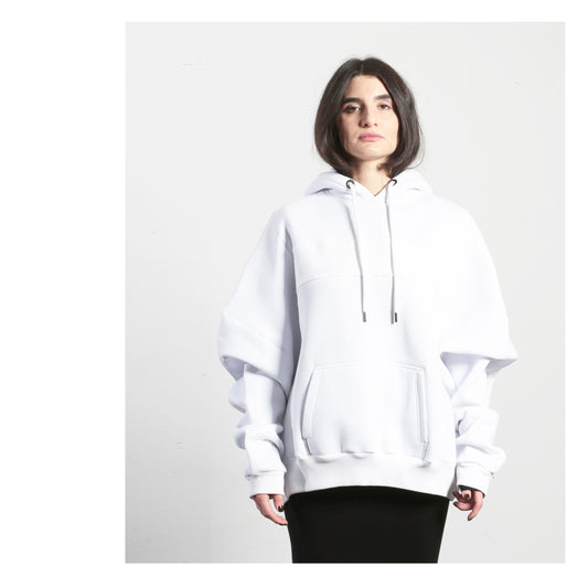 Wide Hoodie 15-2002 woman white