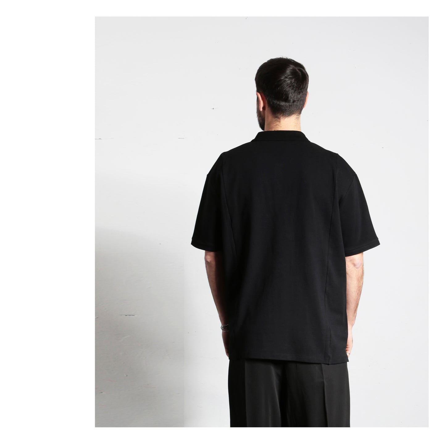 Wide T Polo 15-1002 man black
