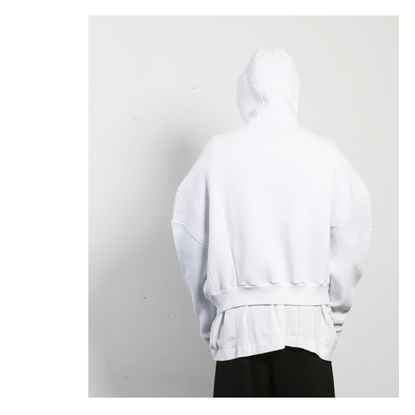 Wide Hoodie 15-2002 man white
