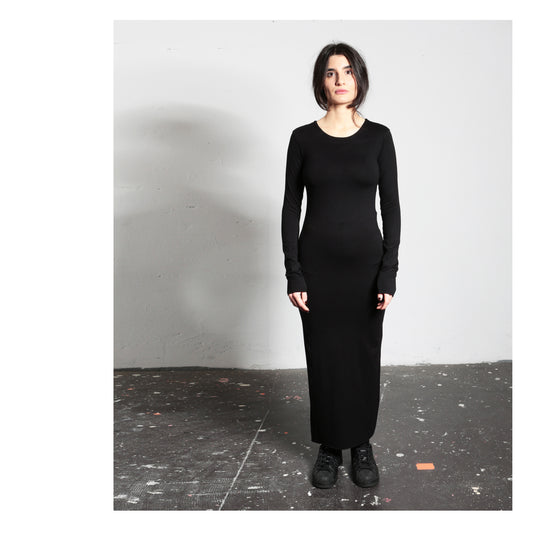 Longsleeve Tubedress 16-0007  woman black