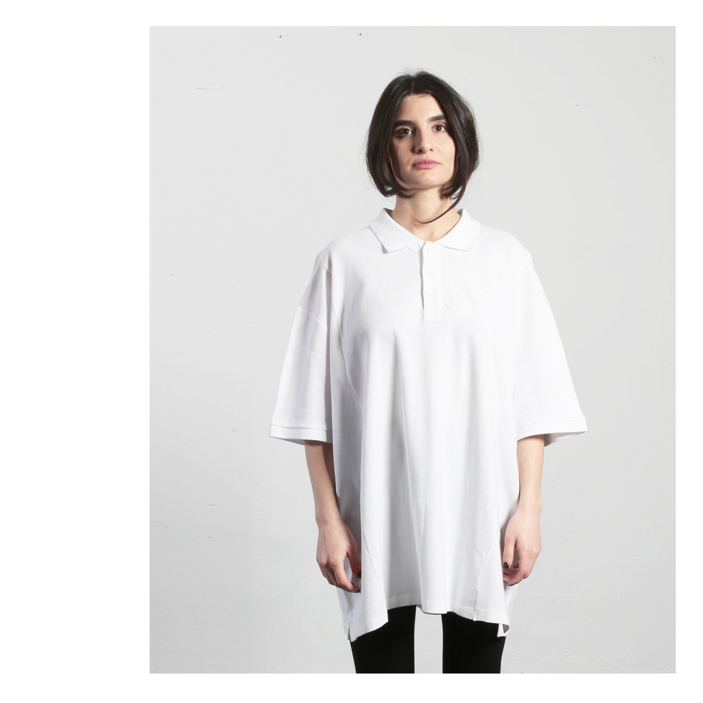 Wide T Polo 15-1002 woman white