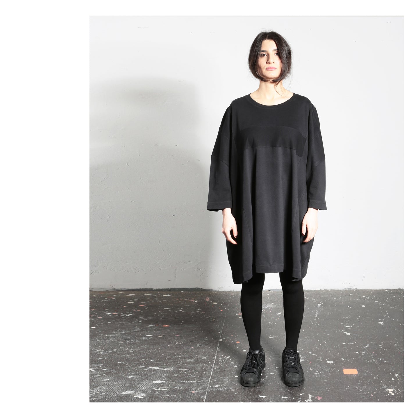 Tunic T-Shirt 15-0003 woman black