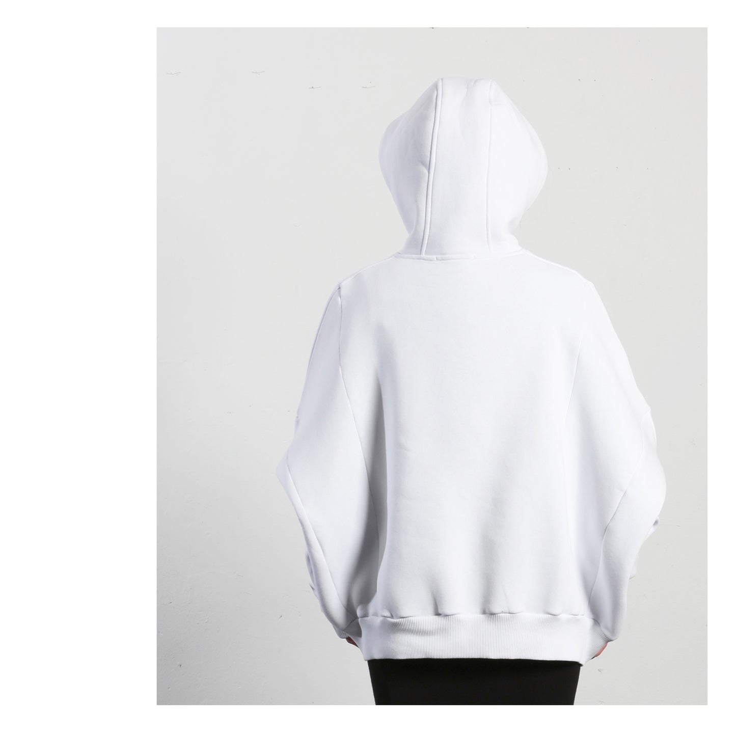 Wide Hoodie 15-2002 woman white