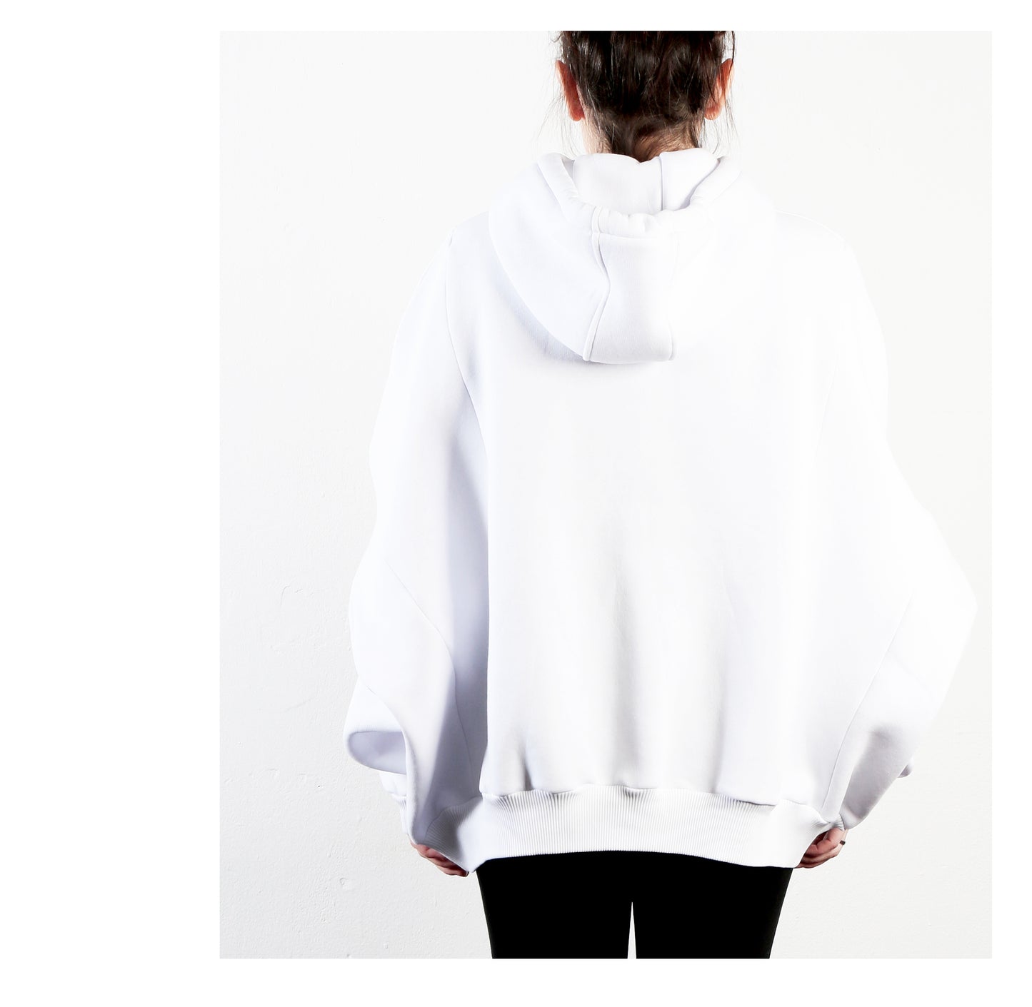 Wide Hoodie 15-2002 woman white