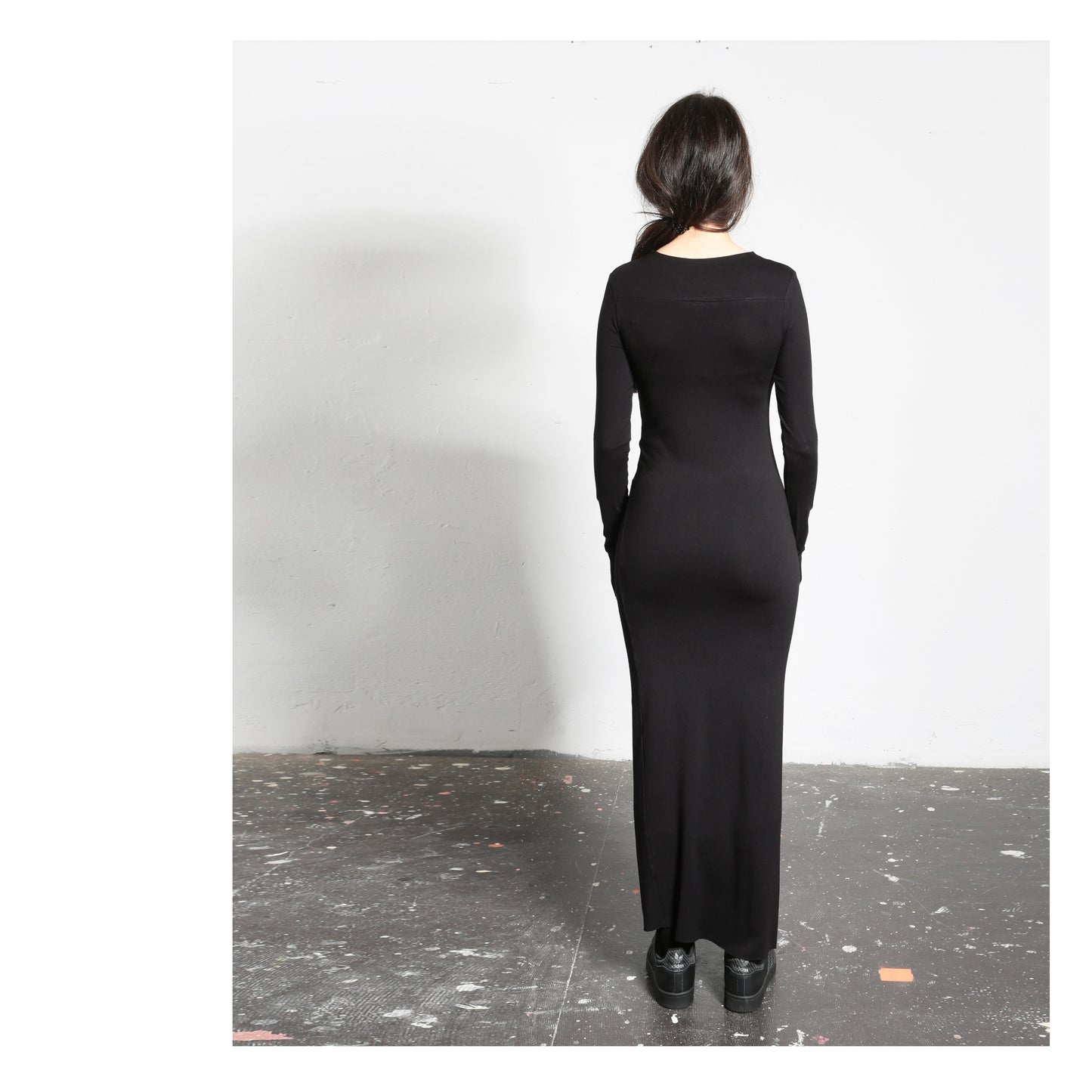 Longsleeve Tubedress 16-0007  woman black