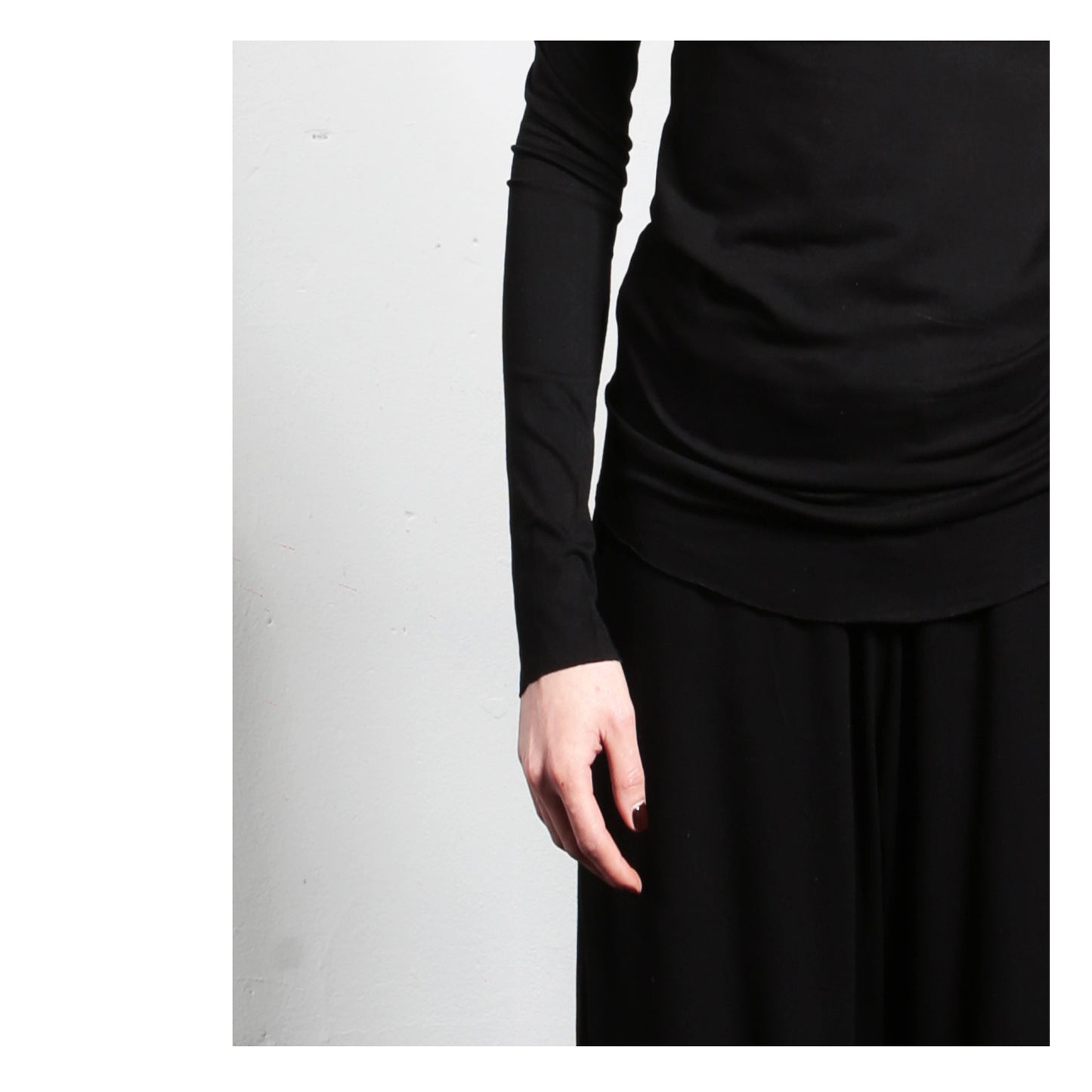 Longsleeve T - shirt 16-0008  woman black