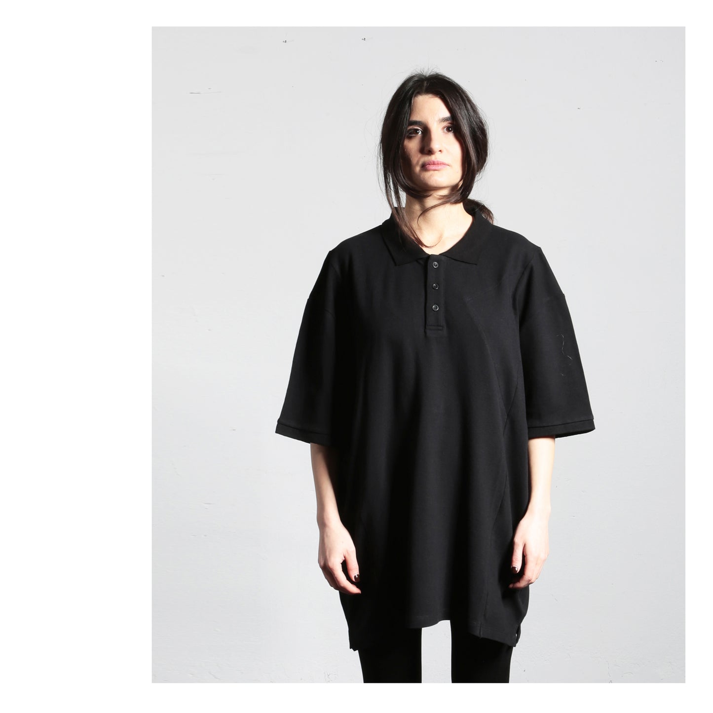 Wide T Polo 15-1002 woman black