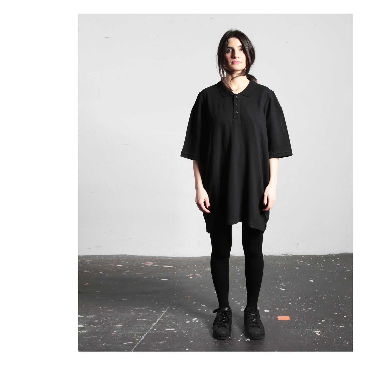 Wide T Polo 15-1002 woman black